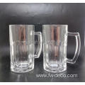 350ml glass craft beer glasses mug with handle